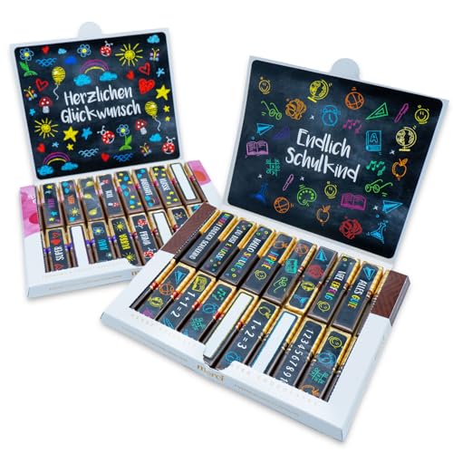 younikat Aufkleber-Set Einschulung und Glückwunsch passend für Merci Pralinen I Geschenk Schulanfang I you0113 younikat Aufkleber-Set Einschulung und Glückwunsch passend für Merci Pralinen I Geschenk Schulanfang I you0113 von younikat