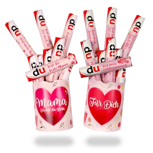 younikat Aufkleber-Set Mama und Für Dich passend für Zwei Duplo Pralinen Packungen I selbstklebend I zum Verschenken I Muttertag I you0003 younikat Aufkleber-Set Mama und Für Dich passend für Zwei Duplo Pralinen Packungen I selbstklebend I zum Verschenken I Muttertag I you0003 von younikat