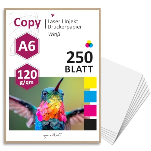 younikat DIN A6 Kopierpapier I 120 g/m² I 250 Blatt in weiß I Papier Blanko Rezeptpapier I dv1551 younikat DIN A6 Kopierpapier I 120 g/m² I 250 Blatt in weiß I Papier Blanko Rezeptpapier I dv1551 von younikat