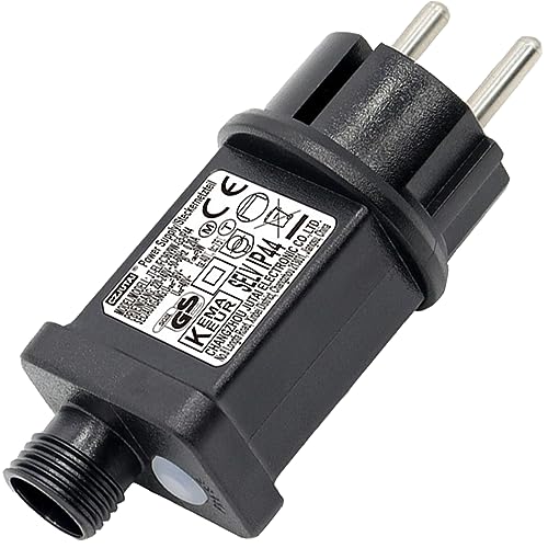 yowin 31V EU Stecker 8 Modi Lichterkette Netzteil Adapter mit Timer, Speicherfunktion, IP44 Wasserdicht Transformator für Weihnachtsbeleuchtung Lichternetz Lichterkette Eisregen Lichtervorhang LED von yowin