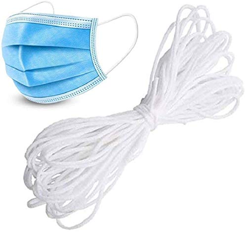 yst Gummiband Elastische Bänder und Nasenbügel für mundschutz mit 100m Länge extra weich in Weiß 3mm rundes Gummiband zum Nähen von DIY Schmuck yst Gummiband Elastische Bänder und Nasenbügel für mundschutz mit 100m Länge extra weich in Weiß 3mm rundes Gummiband zum Nähen von DIY Schmuck von yst