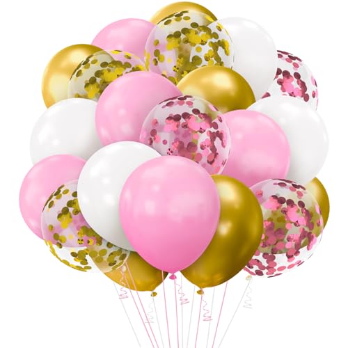 Luftballons in Rosa und Gold, Metallic, Gold und Rosa, 62 Stück, 30,5 cm, Latex-Party-Ballon mit Konfetti, für Mädchen, Geburtstag, Jahrestag, Hochzeit, Brautparty, Party-Dekoration Luftballons in Rosa und Gold, Metallic, Gold und Rosa, 62 Stück, 30,5 cm, Latex-Party-Ballon mit Konfetti, für Mädchen, Geburtstag, Jahrestag, Hochzeit, Brautparty, Party-Dekoration von ysuwekslu