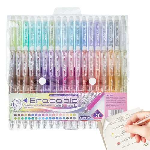 yuchdzexu Gelstifte mit Radiergummi, 36 Farben, feine Spitze, Schreibwaren, Zeichenzubehör für Malerei, Journaling, College, Ausmalen, Klassenzimmer, Lehrer, Studenten, Schulkinder yuchdzexu Gelstifte mit Radiergummi, 36 Farben, feine Spitze, Schreibwaren, Zeichenzubehör für Malerei, Journaling, College, Ausmalen, Klassenzimmer, Lehrer, Studenten, Schulkinder von yuchdzexu