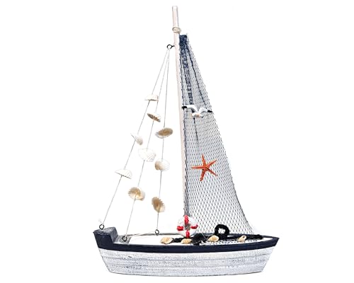yudu Deko Segelboot Boot Schiff Holz Rettungsring Muscheln Seestern Seevögel Maritime yudu Deko Segelboot Boot Schiff Holz Rettungsring Muscheln Seestern Seevögel Maritime von yudu