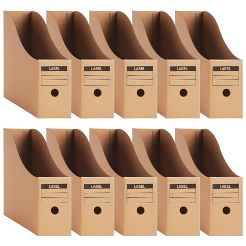 yuejuhe 10 Stück Stehsammler A4 aus Kraftpapier, Faltbarer Zeitschriftenständer, Schreibtisch Organizer, Stehordner mit Etiketten, Zeitschriftensammler Pappe für Ordner, Bürobedarf & Schreibwaren (10) yuejuhe 10 Stück Stehsammler A4 aus Kraftpapier, Faltbarer Zeitschriftenständer, Schreibtisch Organizer, Stehordner mit Etiketten, Zeitschriftensammler Pappe für Ordner, Bürobedarf & Schreibwaren (10) von yuejuhe