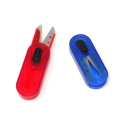 yueton Mini-Schere, faltbar, mit Hussif, für Reisen, zum Schneiden von Papier, dünnen Fäden, Angelschnur, 2 Stück yueton Mini-Schere, faltbar, mit Hussif, für Reisen, zum Schneiden von Papier, dünnen Fäden, Angelschnur, 2 Stück von yueton