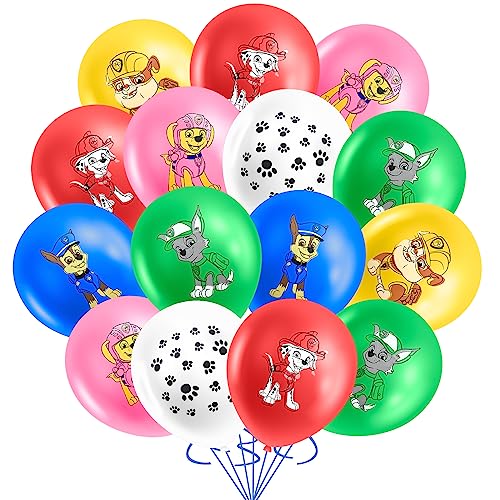 30PCS Paw Dog Geburtstag Deko, Paw Dog Patral Latex Balloons, Paw Dog Luftballon, Kindergeburtstag Ballon Set, für Paw Dog Kindergeburtstag von yumcute