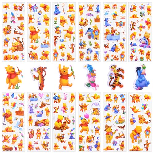 3D Aufkleber für Kinder, 12 Blatt Bear Sticker Set, 140+ Anime Stickers, 3d Sticker Kinder für Party Taschen, Kawaii Aufkleber Kinder, Wiederverwendbare Sticker Kinder für Mädchen Scrapbooking 3D Aufkleber für Kinder, 12 Blatt Bear Sticker Set, 140+ Anime Stickers, 3d Sticker Kinder für Party Taschen, Kawaii Aufkleber Kinder, Wiederverwendbare Sticker Kinder für Mädchen Scrapbooking von yumcute