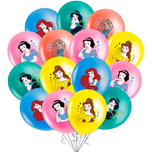 GZ1 30PCS Prinzessin Geburtstag Deko, Prinzessinnen Latex Balloons, PrinzessinnenLuftballon, Kindergeburtstag Ballon Set, für Prinzessin Kindergeburtstag von yumcute