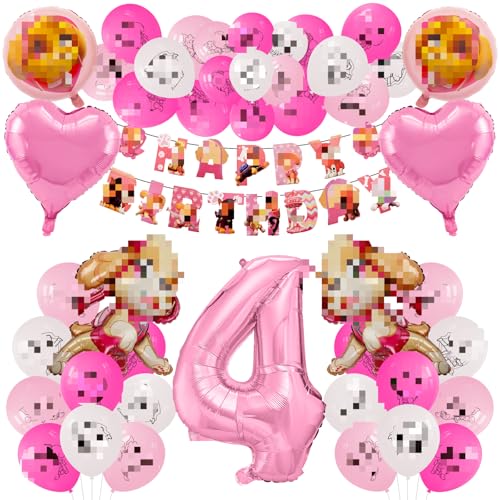4 Jahre Geburtstagsdeko, Dog Luftballons Geburtstag Deko Kindergeburtstag Dekorationen Jungen Mädchen Hund Folienballons Kinder Geburtstag Party Dekoration 4 Jahre Geburtstagsdeko, Dog Luftballons Geburtstag Deko Kindergeburtstag Dekorationen Jungen Mädchen Hund Folienballons Kinder Geburtstag Party Dekoration von yumcute