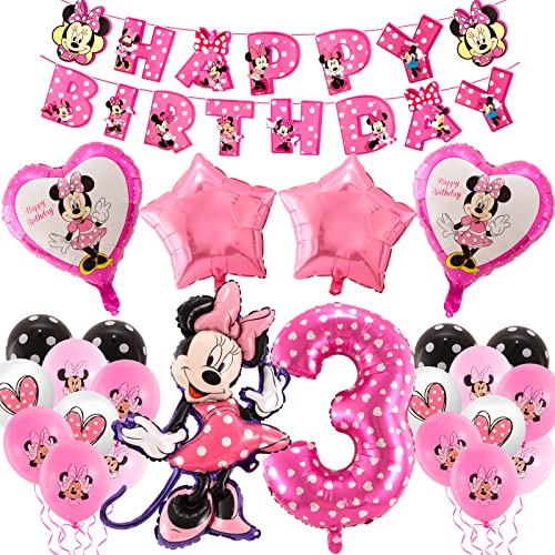 Geburtstagsdeko Minnie 3 Jahr, 23 Stück Minnie Luftballon 3 Jahre Geburtstag, Minnie Luftballons Geburtstag, Geburtstagsdeko 3 Jahre Mädchen, Minnie Birthday Party Supplies Geburtstagsdeko Mädchen Geburtstagsdeko Minnie 3 Jahr, 23 Stück Minnie Luftballon 3 Jahre Geburtstag, Minnie Luftballons Geburtstag, Geburtstagsdeko 3 Jahre Mädchen, Minnie Birthday Party Supplies Geburtstagsdeko Mädchen von yumcute
