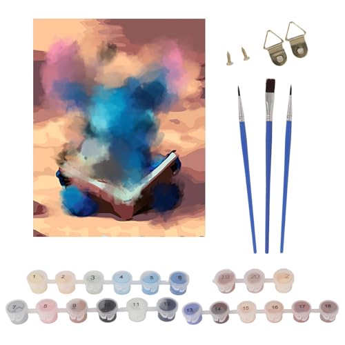 Malen Nach Zahlen,Anime Malen Nach Zahlen Kinder DIY Handgemalt Gemälde Kit mit Pinsel Acrylfarbe Leinwand Painting für Zuhause Dekor 40x50 cm ab 5 6 7 8 9 10 Jahre Kinder Erwachsene von yumcute