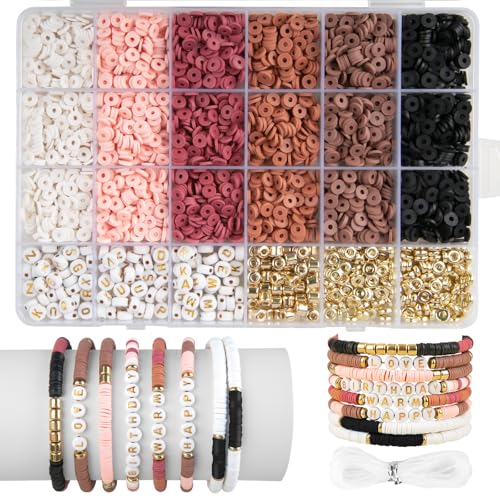 yumcute Armbänder Selber Machen, 3000 Stück Braun Perlen für Armbänder set, 6 Farbe Perlen Armbänder Selber Machen, 6mm Polymer Clay Perlen für Die Herstellung von Armbändern, Halsketten und Ohrringen yumcute Armbänder Selber Machen, 3000 Stück Braun Perlen für Armbänder set, 6 Farbe Perlen Armbänder Selber Machen, 6mm Polymer Clay Perlen für Die Herstellung von Armbändern, Halsketten und Ohrringen von yumcute