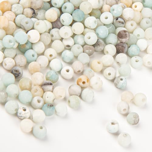 yumcute Gefrorene Perlen für Armbänder Erwachsene, 4mm |180 Stück Naturstein Perlen für die Schmuckherstellung, Natürliche Amazonit Perlen für die Herstellung von Halsketten und Ohrringen yumcute Gefrorene Perlen für Armbänder Erwachsene, 4mm |180 Stück Naturstein Perlen für die Schmuckherstellung, Natürliche Amazonit Perlen für die Herstellung von Halsketten und Ohrringen von yumcute