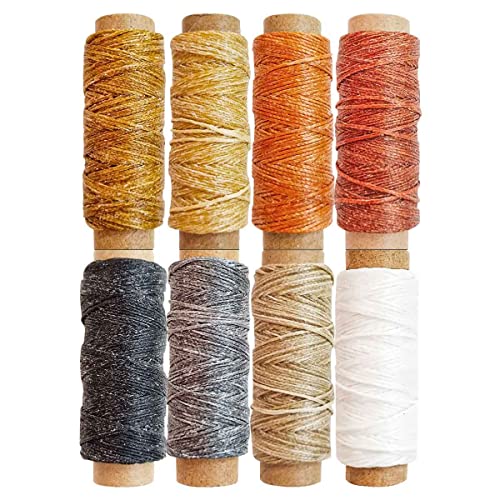 8 Farben, gewachster Faden von yuntop