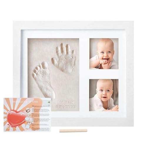 Baby Handabdruck und Fußabdruck Set, Bilderrahmen für Fuß und Handabdruck, Handabdruck Baby Bilderrahmen, Gipsabdruck Baby Hand und Fuß für Neugeborene für Immer und als Dekoration des Kinderzimmers Baby Handabdruck und Fußabdruck Set, Bilderrahmen für Fuß und Handabdruck, Handabdruck Baby Bilderrahmen, Gipsabdruck Baby Hand und Fuß für Neugeborene für Immer und als Dekoration des Kinderzimmers von yupeuooe