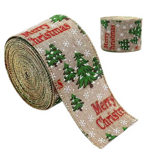 Weihnachten Bänder, Geschenkband Weihnachtsband, Breit Geschenkband Weihnachten, 2m X 6.3cm, Geschenkbänder Bunte Bänder Satinband Stoff Band für Dekoration Geschenkverpackung Weihnachten Bänder, Geschenkband Weihnachtsband, Breit Geschenkband Weihnachten, 2m X 6.3cm, Geschenkbänder Bunte Bänder Satinband Stoff Band für Dekoration Geschenkverpackung von yupeuooe