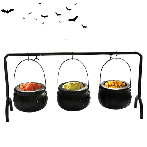 yupeuooe Großer – Halloween-Hexenkessel, Süßigkeiteneimer, Urlaubsgeschirr für Rasen, Küche, , Innenbereich, Garten, Snacks, Outdoor, Terrasse, Wohnzimmer, Hinterhof von yupeuooe