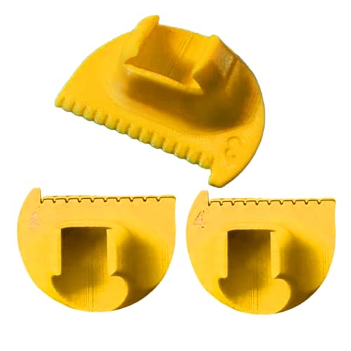 yupeuooe Kanten-Nähwerkzeug, Nadellehre, Quilt-Lineal, Set mit 3 Messen, Daumenführungslineal für Anfänger, Säumen, Basteln, gerade und gebogene Nähte von yupeuooe