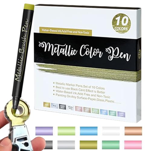 yupeuooe Malstifte, 10 Stück Marker Zum Ausmalen, Weichspitzenschreiber mit gleichmäßiger Tinte für Kunst Zeichnen Basteln Reisen Zuhause Unterricht yupeuooe Malstifte, 10 Stück Marker Zum Ausmalen, Weichspitzenschreiber mit gleichmäßiger Tinte für Kunst Zeichnen Basteln Reisen Zuhause Unterricht von yupeuooe