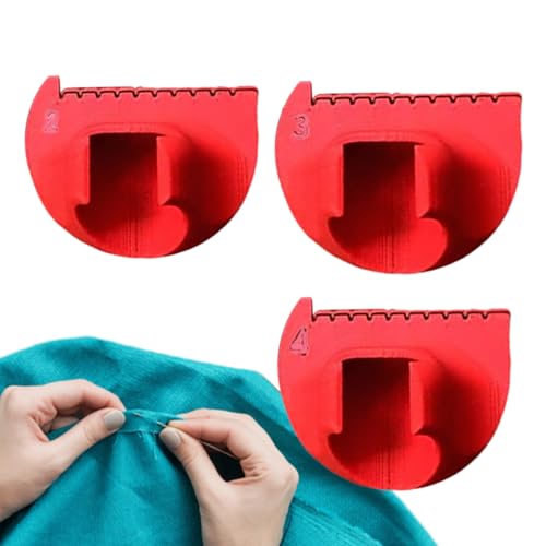 yupeuooe Nähkantenführung, Nadellehre, Quilt-Lineal, 3 Stück, Messlineal für Anfänger, Säumen, Basteln, gerade und gebogene Nähte von yupeuooe