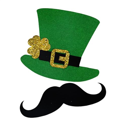 yupeuooe St. Patricks Day Cutout-Hut, St. Patricks Day Cut-| Irische Festliche Ornamente Party-Requisiten,Papierausschnitte für Fotoation, irische Party, Kunstschule, Familienfeiern yupeuooe St. Patricks Day Cutout-Hut, St. Patricks Day Cut-| Irische Festliche Ornamente Party-Requisiten,Papierausschnitte für Fotoation, irische Party, Kunstschule, Familienfeiern von yupeuooe