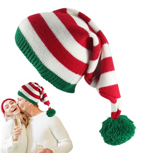 yupeuooe Weihnachtsmütze für Damen, Strickmütze, Weihnachtsmannmütze, bunt, bequem, festliches Design für kaltes Wetter, Damen, Mädchen, , Alltag, Outdoor-Aktivitäten, Versammlungen von yupeuooe