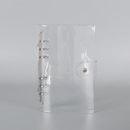 yuuzue PVC-Notizbucheinband, A6, transparent, 6 Ringbücher, transparent, weicher PVC-Notizbucheinband, 6 Stück yuuzue PVC-Notizbucheinband, A6, transparent, 6 Ringbücher, transparent, weicher PVC-Notizbucheinband, 6 Stück von yuuzue