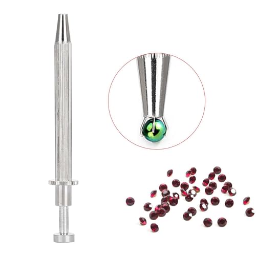 YUYTE Prong Pinzette, Schmuckpinzette mit 4 Klauen, Edelsteine Grabber Schmuck Pick up Werkzeug, Diamant Edelstein Prong Catcher und Grabber, Ideal für Perlen Uhren und Brillen (Lange) von YUYTE