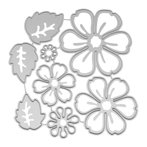 yyangz 2 Sets DIY Stanzschablonen aus Karbonstahl, Blumen-Blatt-Schablonen, 3D-Blumen-Metall-Stanzform für Scrapbooking, Papierbastelarbeiten, Kartenherstellung, Zubehör von yyangz