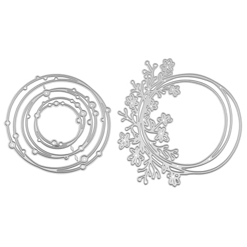 yyangz 2 Stück DIY Kranz Metall Stanzschablone Karbonstahl Messer Stanzform Kunst Prägen Stanzmesser Stanzform für Papier Draht Mesh Leder Kartenherstellung Foto Dekoration Scrapbooking yyangz 2 Stück DIY Kranz Metall Stanzschablone Karbonstahl Messer Stanzform Kunst Prägen Stanzmesser Stanzform für Papier Draht Mesh Leder Kartenherstellung Foto Dekoration Scrapbooking von yyangz