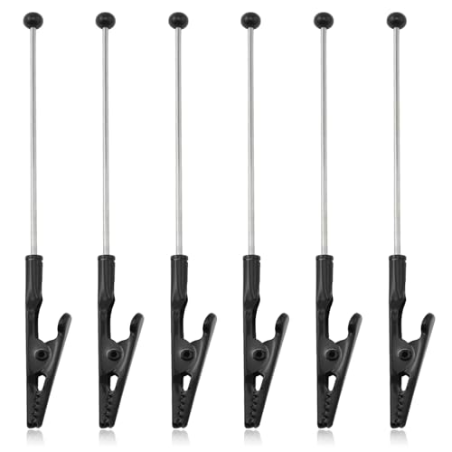 yyangz 6 x Perlen-Metall-Krokodil-Clips, Haftnotizen, für Notizen, Fotos, Menüs, Papier, Schreibtisch, Kartenhalter, Schwarz yyangz 6 x Perlen-Metall-Krokodil-Clips, Haftnotizen, für Notizen, Fotos, Menüs, Papier, Schreibtisch, Kartenhalter, Schwarz von yyangz