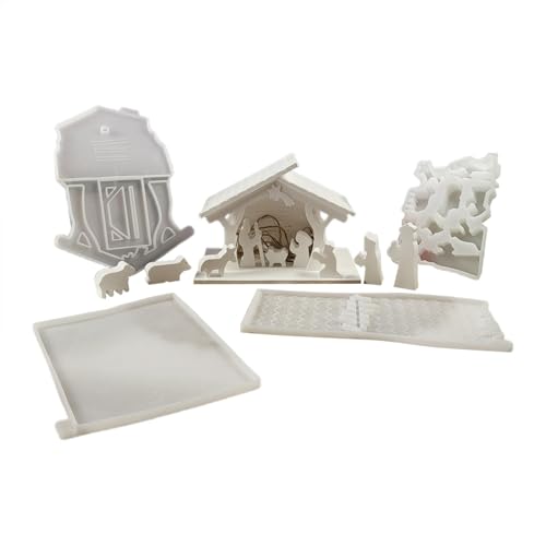 Krippen-Silikonform, Krippen-Ornamentformen, Krippe Set Giessformen Zum Gießen, Krippenfiguren Gießform, Gießformen Silikon Für Handwerk, Heimdekoration Krippen-Silikonform, Krippen-Ornamentformen, Krippe Set Giessformen Zum Gießen, Krippenfiguren Gießform, Gießformen Silikon Für Handwerk, Heimdekoration von yybng