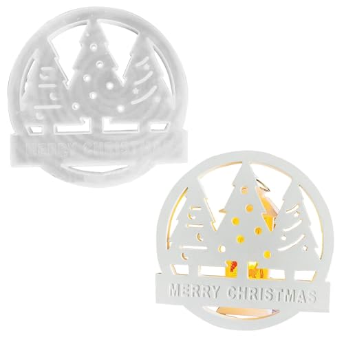 Weihnachts-Silikon-Gussformen, Runde Silikonformen Gießformen, Kerzenformen Silikon-Weihnachts-Epoxidharz-Formen, Für Kerzen, Seife, Gips, Handwerk Weihnachts-Silikon-Gussformen, Runde Silikonformen Gießformen, Kerzenformen Silikon-Weihnachts-Epoxidharz-Formen, Für Kerzen, Seife, Gips, Handwerk von yybng
