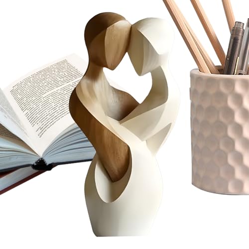 yybng Holz Paar Figur,Abstraktes Handwerkskunst Paarmodell - Hochzeitsdekoration Kunstwerk Deko Für Schreibtisch Tisch Wohnzimmer Kinderzimmer yybng Holz Paar Figur,Abstraktes Handwerkskunst Paarmodell - Hochzeitsdekoration Kunstwerk Deko Für Schreibtisch Tisch Wohnzimmer Kinderzimmer von yybng