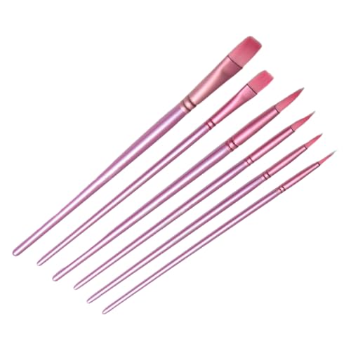 yybng Malpinsel Set | Acryl Pinsel mit Nylon Borsten | 6 Stück Kunstmal- und Zeichenwerkzeuge für Amateur Hobbyisten und Malbegeisterte von yybng