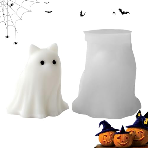 Halloween Geist Silikon Kerzenform - 3D Halloween Formen | Formen Für Epoxidharz Knetmasse Gips Schokolade von yztju