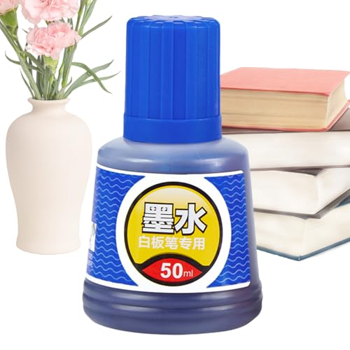 Nachfüllbare Tinte für Marker, Nachfülltinte für Whiteboard-Marker, 50 ml, hohe Kapazität, Schul- und Künstlerbedarf für Lehrer und Schüler von yztju