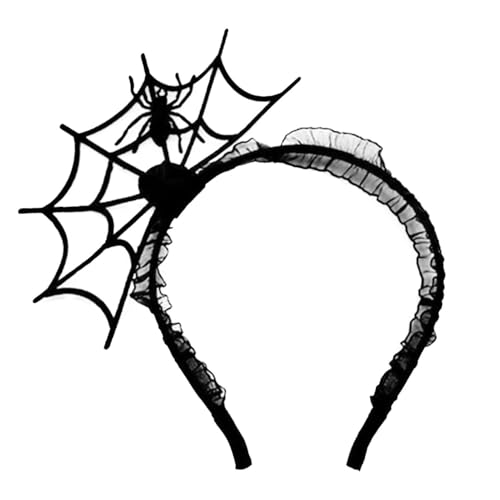 Spinnenstirnbandkostüm - Halloween Spider Hair Halo, Ghost Kostümzubehör | Großes elastisches Web -Kopfstück für Mädchen, Kinder und Erwachsene, Themenpartykleid, Hexen -Cosplay, gruselige Urlaubs -Ou Spinnenstirnbandkostüm - Halloween Spider Hair Halo, Ghost Kostümzubehör | Großes elastisches Web -Kopfstück für Mädchen, Kinder und Erwachsene, Themenpartykleid, Hexen -Cosplay, gruselige Urlaubs -Ou von yztju