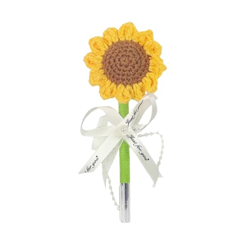 yztju Dekorative Stifte - Häkelblumen-Stifte Mit Sonnenblumen-Design | Handgefertigte Häkelblumen Schreibgeräte mit Motiv verwandeln den Stift i Deko-Pflanzen für Zuhause Hochzeitsfeiern und Partys yztju Dekorative Stifte - Häkelblumen-Stifte Mit Sonnenblumen-Design | Handgefertigte Häkelblumen Schreibgeräte mit Motiv verwandeln den Stift i Deko-Pflanzen für Zuhause Hochzeitsfeiern und Partys von yztju
