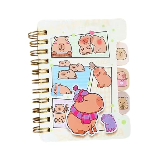 yztju Notizbücher - süßes Notizbuch für die Schule | Capybara Student Coiled Notebook, kreative Notizbücher Notepad Kinder Briefpapier niedliche Schulmaterial für Kinder yztju Notizbücher - süßes Notizbuch für die Schule | Capybara Student Coiled Notebook, kreative Notizbücher Notepad Kinder Briefpapier niedliche Schulmaterial für Kinder von yztju