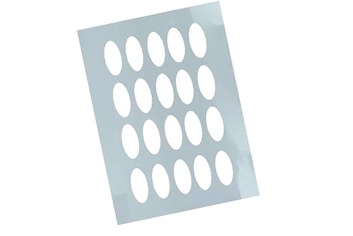 Schablone Ovale Muster - Motivschablone Stencil Musterschablone Malerei Airbrush Wand Deko Textilgestaltung Backen Dekor Scrapbooking - zAcheR-fineT von zAcheR-fineT-design