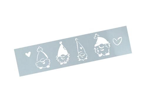Schablone Wichtel Line - Stencil Motivschablone Gnome Weihnachtswichtel Malvorlage - Karten Airbrush Textildesign Küche Backen Deko - zAcheR-fineT von zAcheR-fineT-design