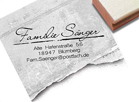 Stempel Adressstempel SCHLICHT ELEGANT individuell personalisiert - Holzstempel Familienstempel Firmenstempel, Name Adresse Anschrift Schule Beruf Familie - zAcheR - fineT Stempel Adressstempel SCHLICHT ELEGANT individuell personalisiert - Holzstempel Familienstempel Firmenstempel, Name Adresse Anschrift Schule Beruf Familie - zAcheR - fineT von zAcheR-fineT-design