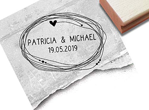 Stempel Individueller Hochzeitsstempel personalisiert mit Namen und Datum, Namensstempel zur Hochzeit Einladung Geschenk Tischdeko - zAcheR-fineT Stempel Individueller Hochzeitsstempel personalisiert mit Namen und Datum, Namensstempel zur Hochzeit Einladung Geschenk Tischdeko - zAcheR-fineT von zAcheR-fineT-design