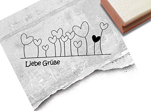 Stempel Liebe Grüße mit Herzen - Textstempel Karten Geschenkanhänger Basteln Geburtstag Scrapbook Deko - zAcheR-fineT Stempel Liebe Grüße mit Herzen - Textstempel Karten Geschenkanhänger Basteln Geburtstag Scrapbook Deko - zAcheR-fineT von zAcheR-fineT-design