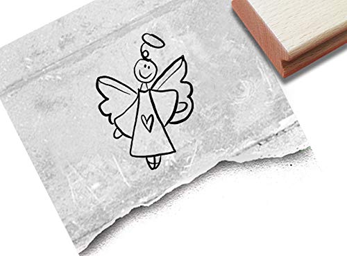 Stempel Motivstempel Engel, Schutzengel - Bildstempel Geburt Weihnachten Karten Geschenkanhänger Basteln Weihnachtsdeko Tischdeko - zAcheR-fineT von zAcheR-fineT-design