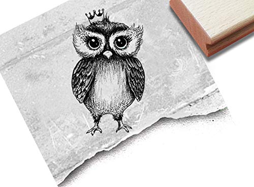 Stempel Tierstempel EULE mit Krone - 3 Größen - Motivstempel Karten Basteln Kunst Tischdeko Scrapbook Bullet Journal Deko Geschenk - zAcheR-fineT Stempel Tierstempel EULE mit Krone - 3 Größen - Motivstempel Karten Basteln Kunst Tischdeko Scrapbook Bullet Journal Deko Geschenk - zAcheR-fineT von zAcheR-fineT-design
