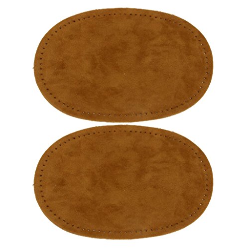 zalati Ellenbogen-Knie-Patches 2 Stück ovale Form zum Aufnähen von Applikationen - Camel von zalati
