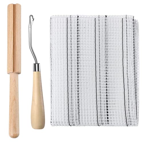 zalati Knüpfhaken-Werkzeug, 3 Stück, Teppich, Netzstoff, Leinwand, Holz, gebogen, Garnschneider, Werkzeug, Stickerei, Bastelbedarf für DIY, Teppich, Tapisserie zalati Knüpfhaken-Werkzeug, 3 Stück, Teppich, Netzstoff, Leinwand, Holz, gebogen, Garnschneider, Werkzeug, Stickerei, Bastelbedarf für DIY, Teppich, Tapisserie von zalati